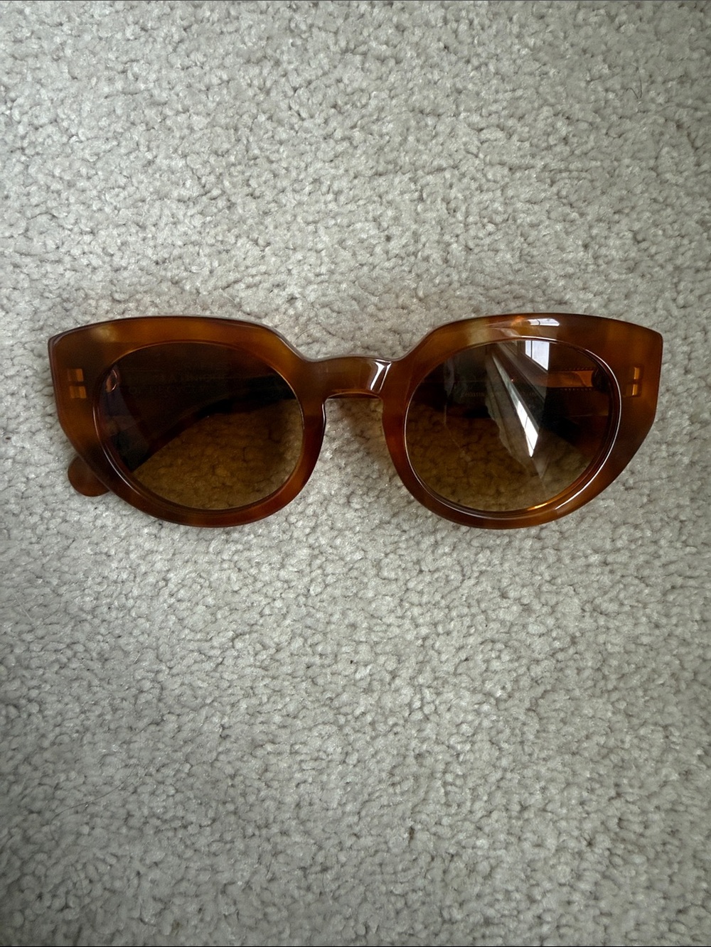 Chloe Amber Tortoiseshell Cat-Eye Sunglasses
